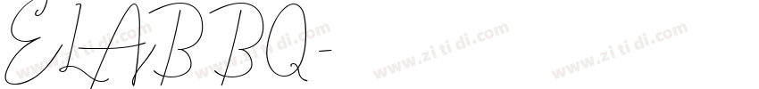 ELAB BQ字体转换